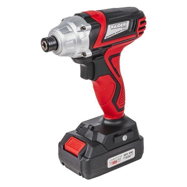 Ударен винтоверт 1/4 шестограм 140 nm 20v 2ah с акумулатор raider