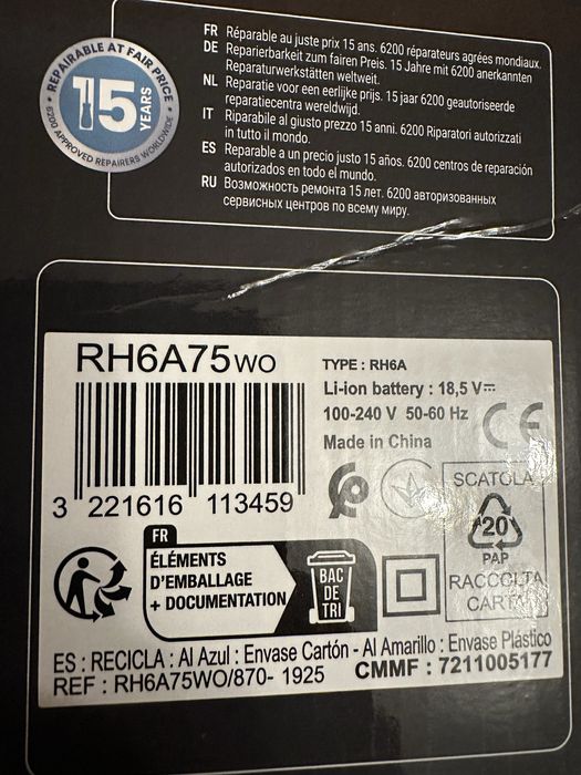 Aspirator vertical ROWENTA X-Pert 7.6 RH6A75WO