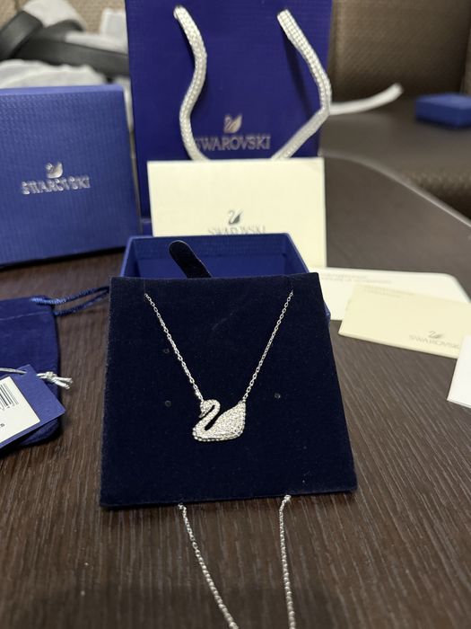 Lantisor Swarovski Model Crystal Swan Nou