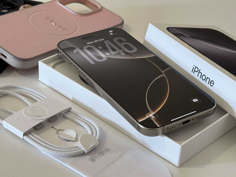 Бартер!Като НОВ! iPhone 16 Pro Max Natural Titanium