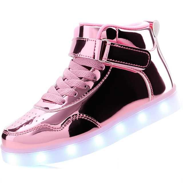 Дамски обувки с LED подсветка