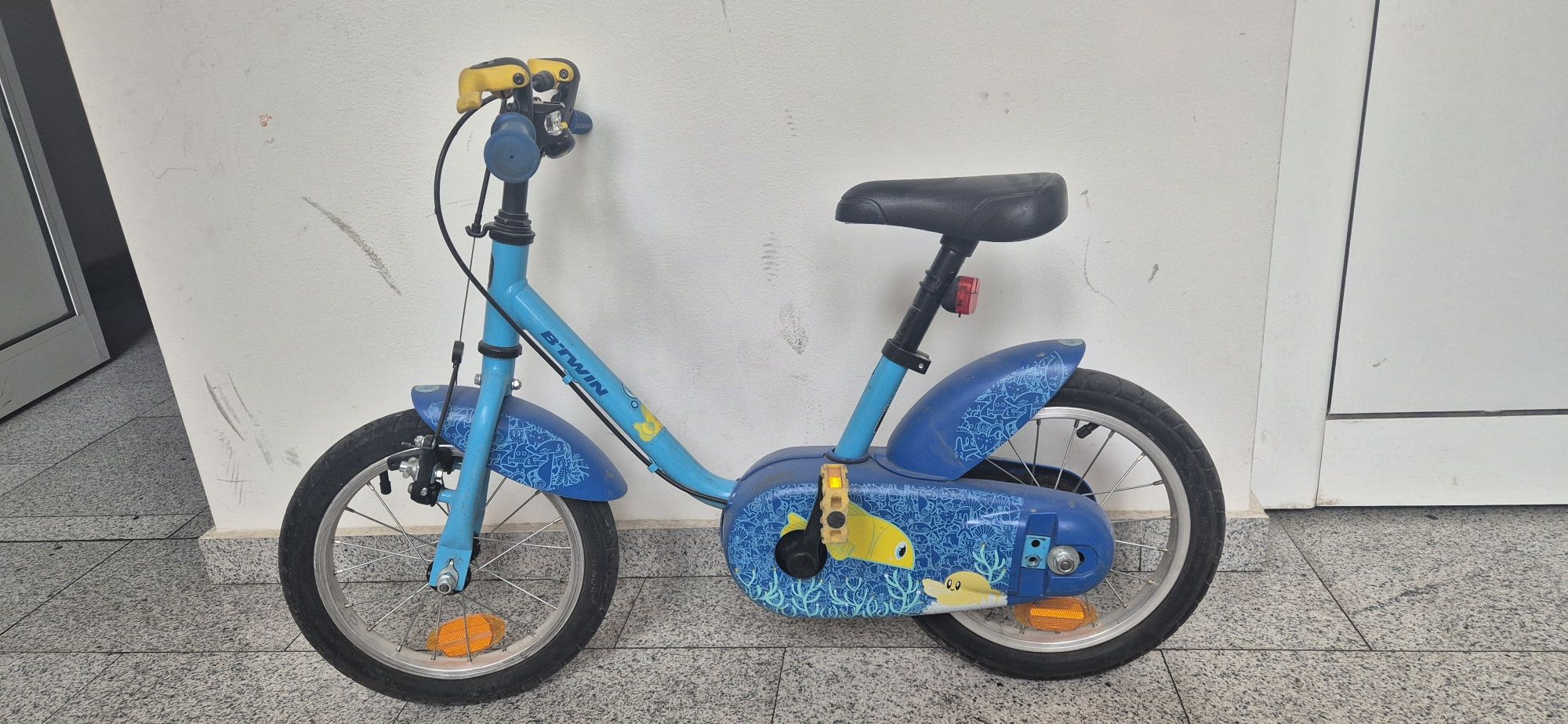 Детско колело BTWIN с помощни гуми 14 цола