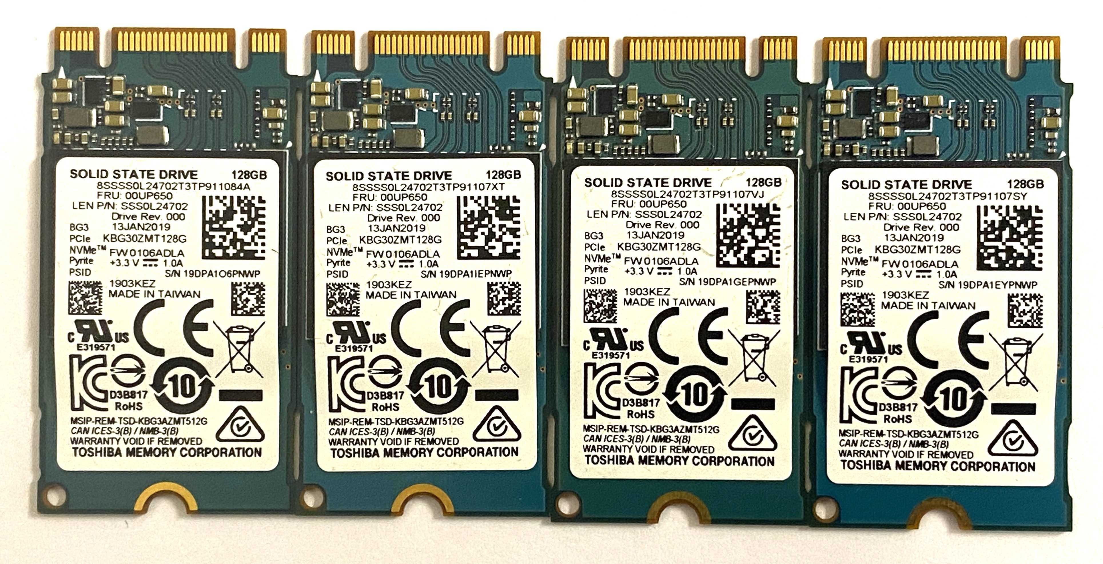 SSD 128GB NVMe Toshiba