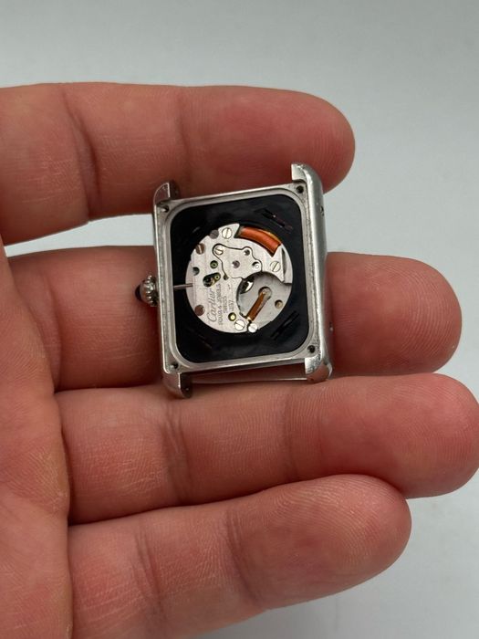 Cartier Tank Solo  3170 Quarz 24.5 mm  Pentru Piese Incomplect