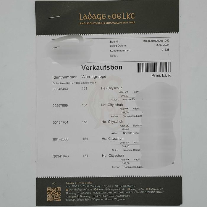 Crockett & Jones "Cheam" Black Patent, Size UK 5 E / EUR 39