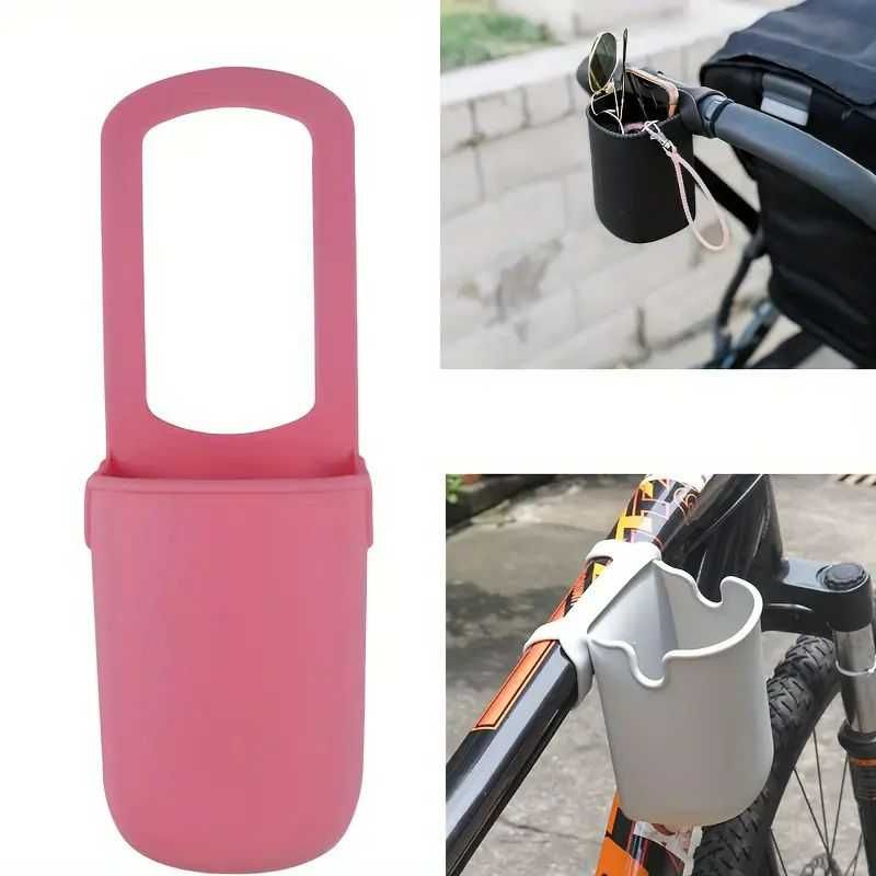 Suport de pahare din silicon versatil pentru bicicleta carucior scuter
