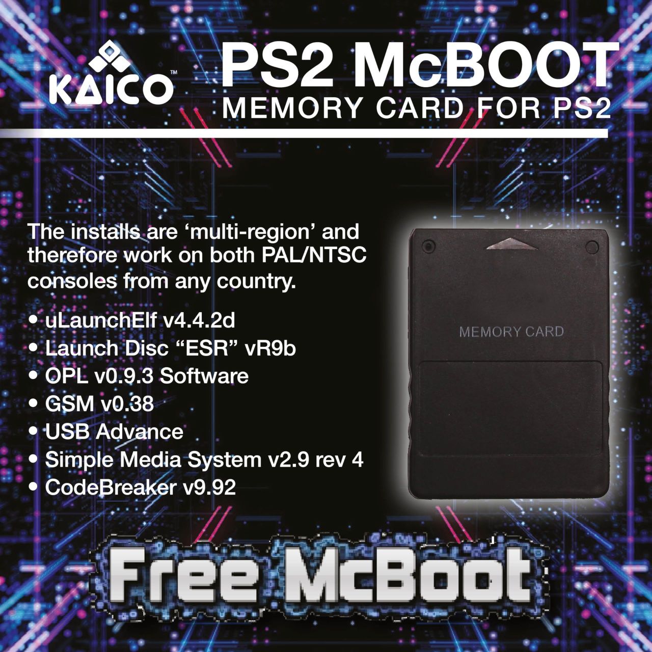 FMCB memory card 8MB