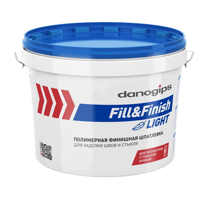 Шпаклевка Danogips Fill&Finish 12,3кг для швов гипсокартона Шитрок