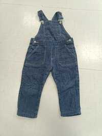 Pantaloni cu bretele Zara, 1-2 ani, 86 cm