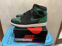 42.5 Nike Air Jordan 1 Retro High OG Pine Green LeBron Kobe NBA Court