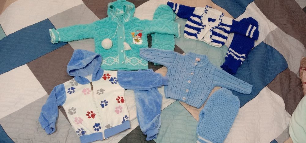 Зимний вязанный  костюм