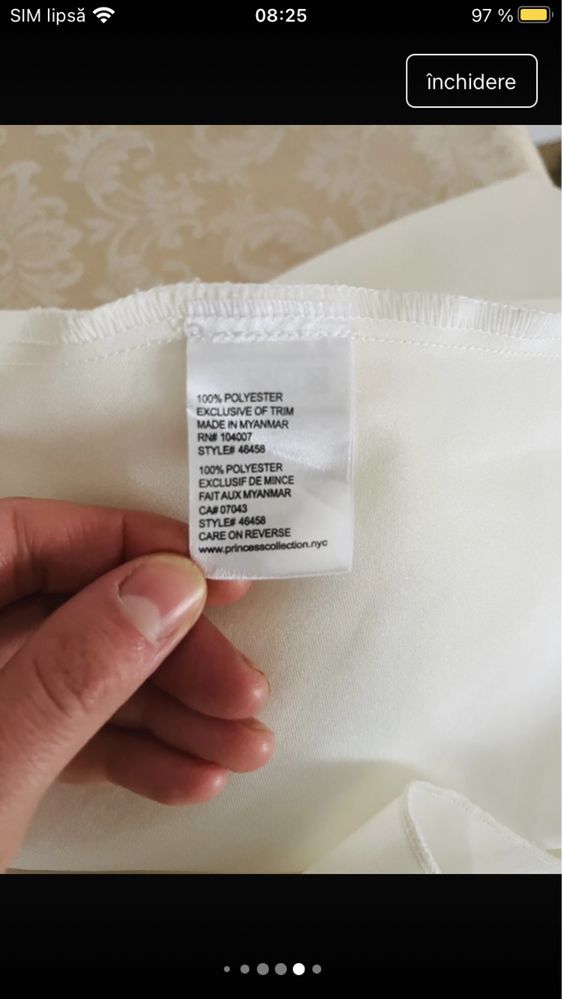 Rochița Cinderella catifea tulle și sclipici, 4 ani