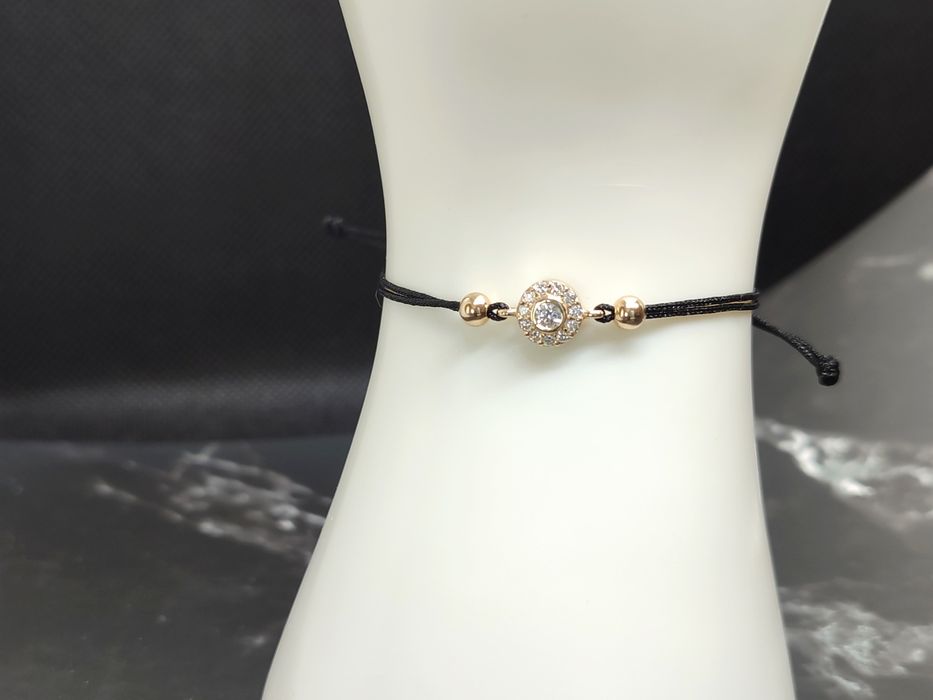 Гривна от 14К жълто злато с лабораторни диаманти – 0.27ct, D/E VS