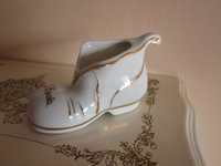 cadou rar Papuc porțelan alb vintage colectie Trinkets Shoe Italia