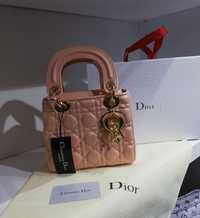 Genti mini Dior Lady accesorii metalice,saculet ,eticheta