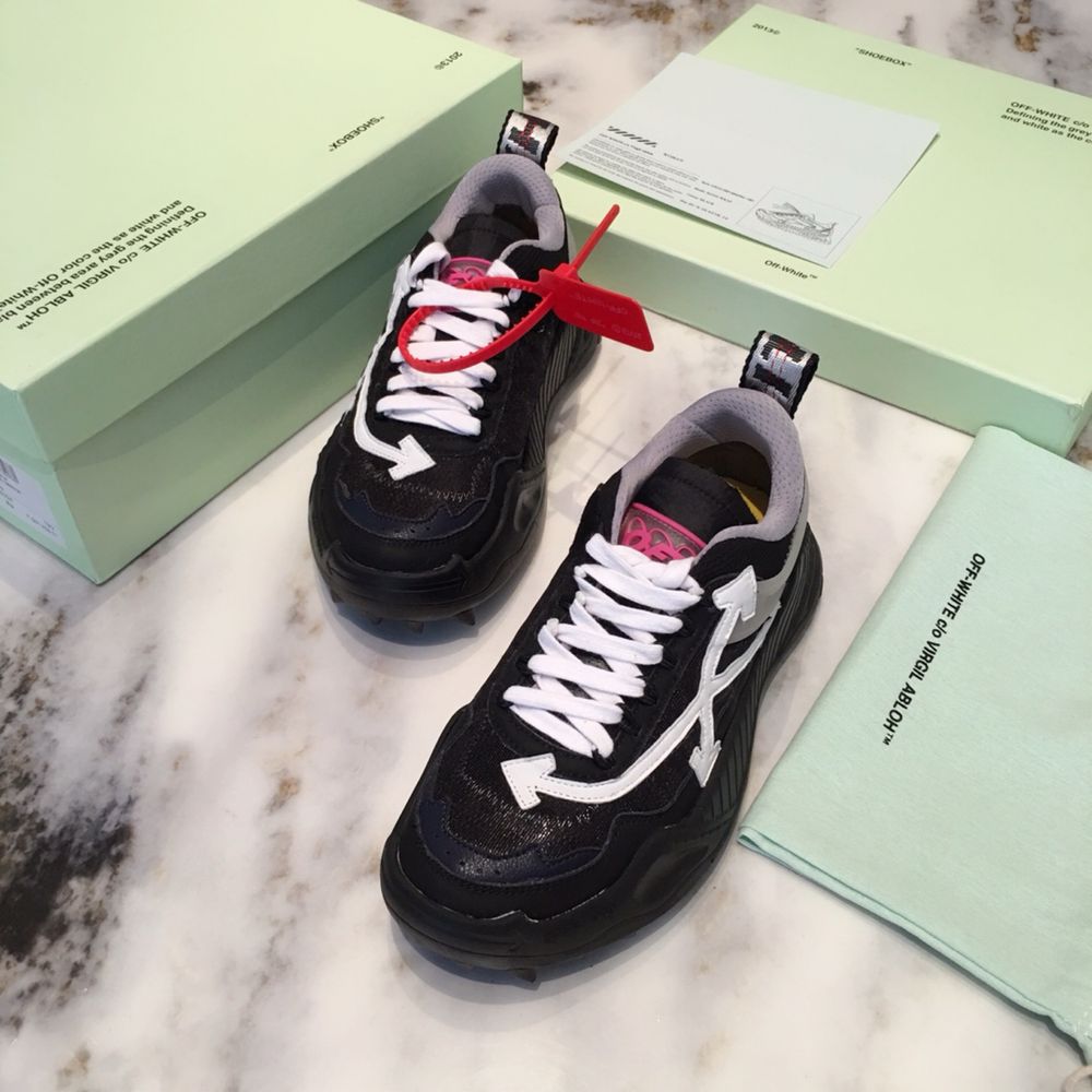 Sneakers OFF White Odsy 1000 , Black Leather Trainers,Poze reale 39-45