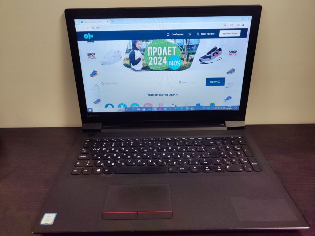 Продавам лаптоп Lenovo V110/ i5-7200U 3.1 MHz/ 12 GB /480 GB SSD.