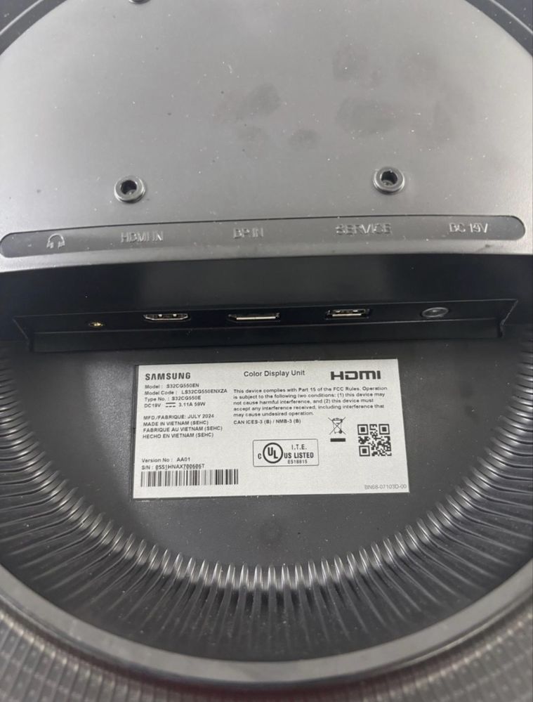 Продаётся монитор Samsung Odyssey G5 32”