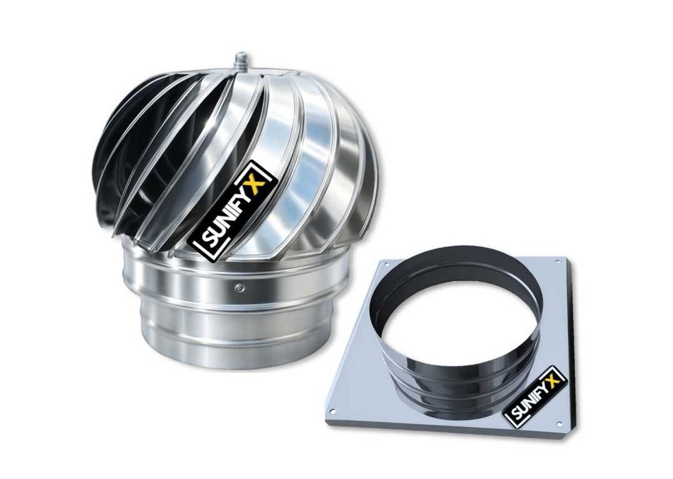 Въртяща Шапка За Комин Вентилационна 80-350мм Метална, Инокс Inox