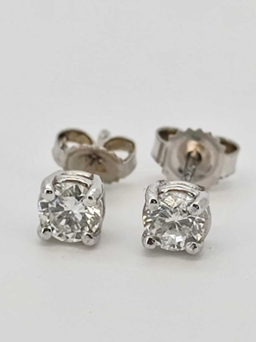 Cercei aur 14k cu diamante 0.55ct