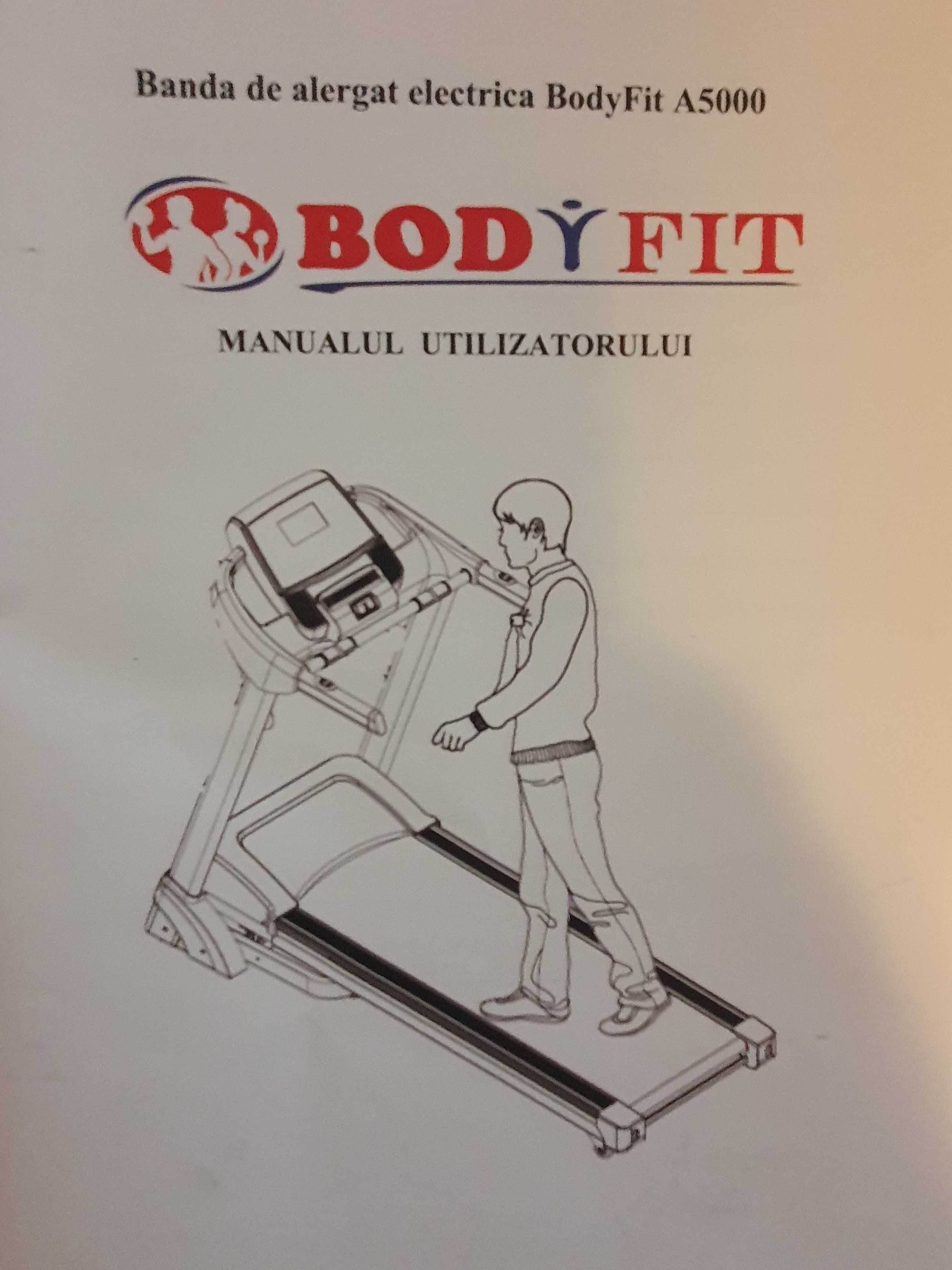 Banda de alergat electrica BodyFit A5000, motor 3.25 CP