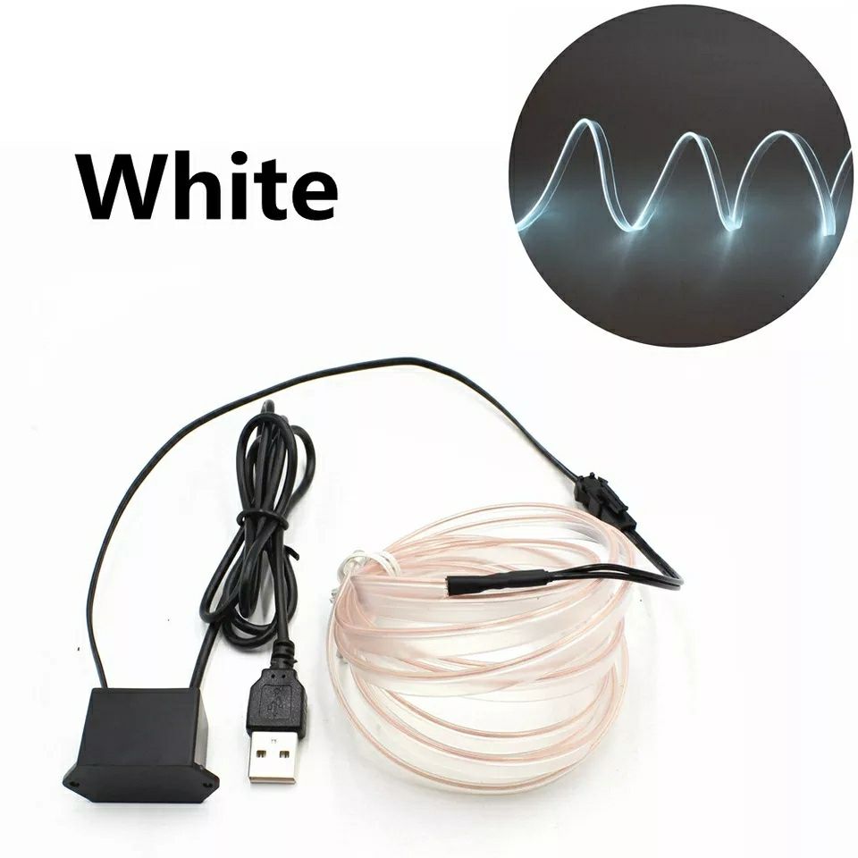 Fir Neon Ambiental Flexibil RGB Cu Cablu USB / 2,3 sau 5 METRI (Joc De