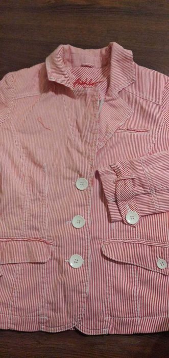 Вталено дамско интересно розово сако. Размер "М".