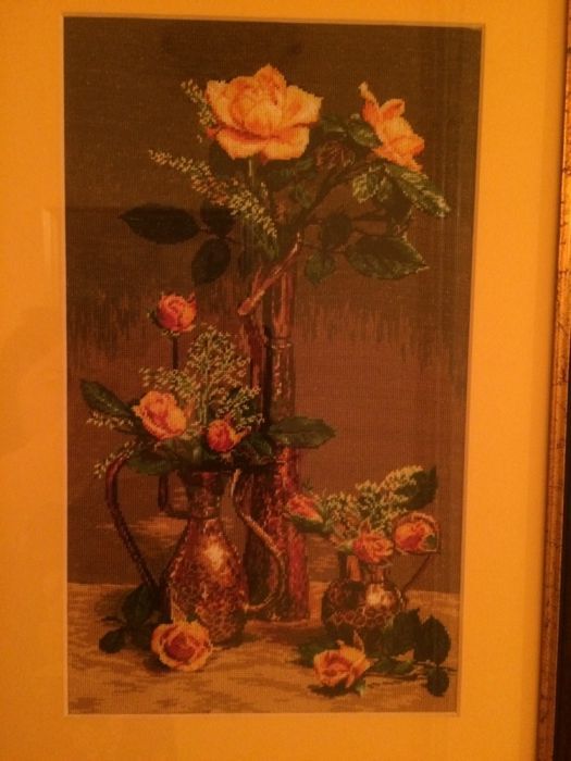 Goblen-Trandafiri in vase orientale