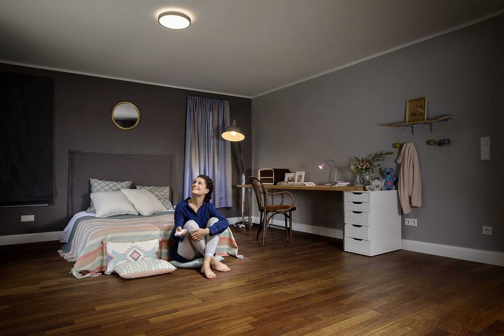 Plafoniera Ledvance Orbis, LED cu senzor de lumina si miscare, 22W