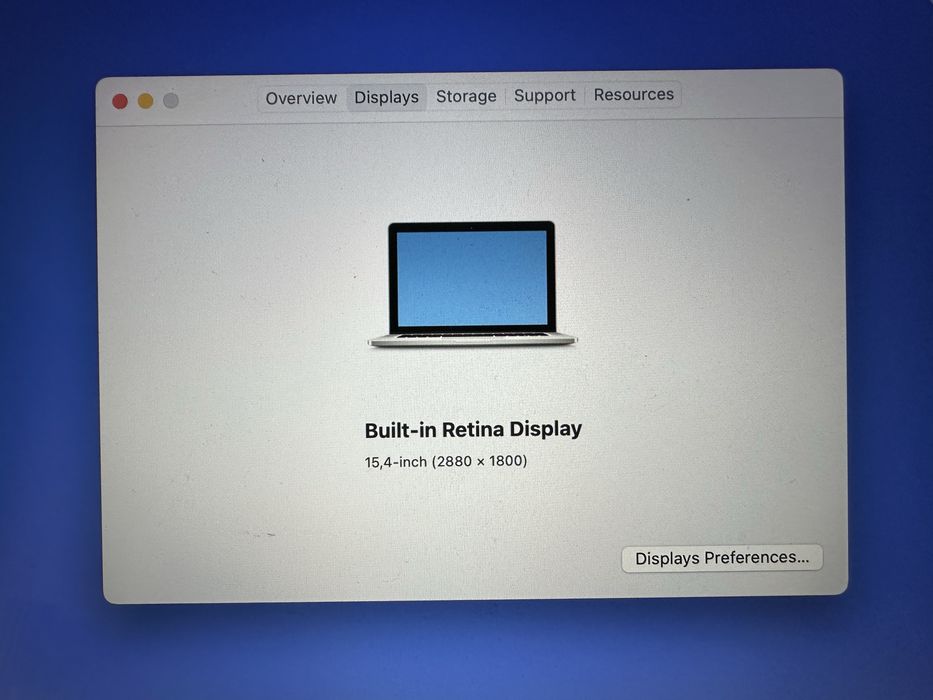 MacBook Pro 2015 - 15,4 inch Retina Display
