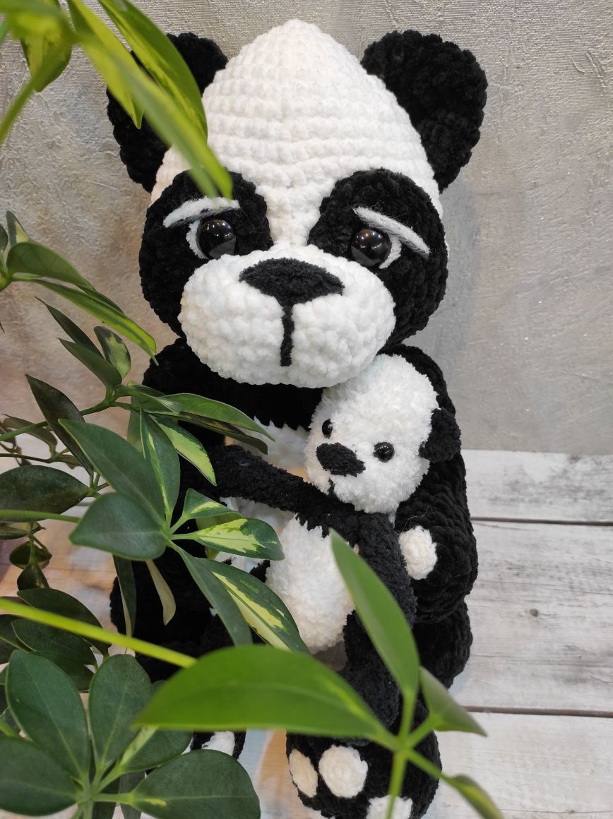 Панда - игрушка вязаная ручной работы