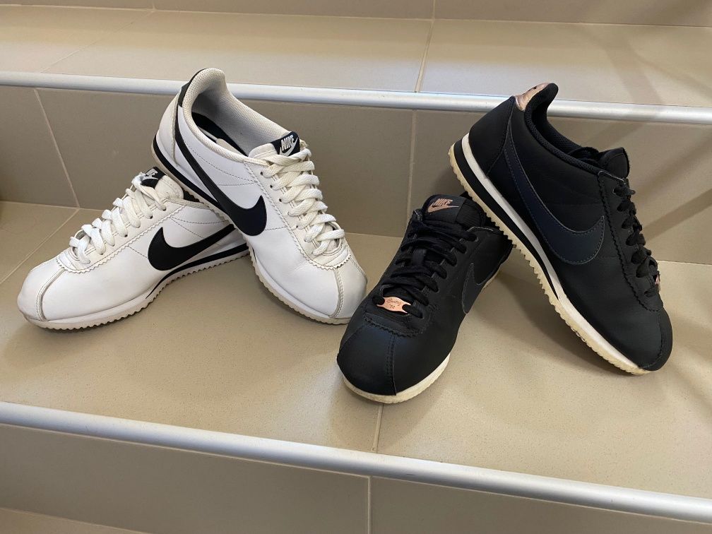 Nike Cortez 38 бял и черен