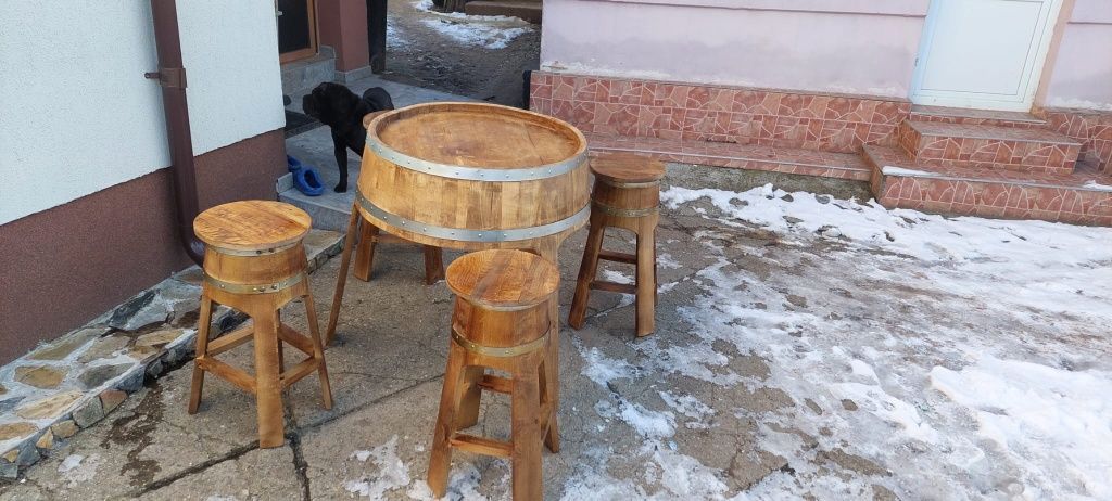 Masa butoi rustica