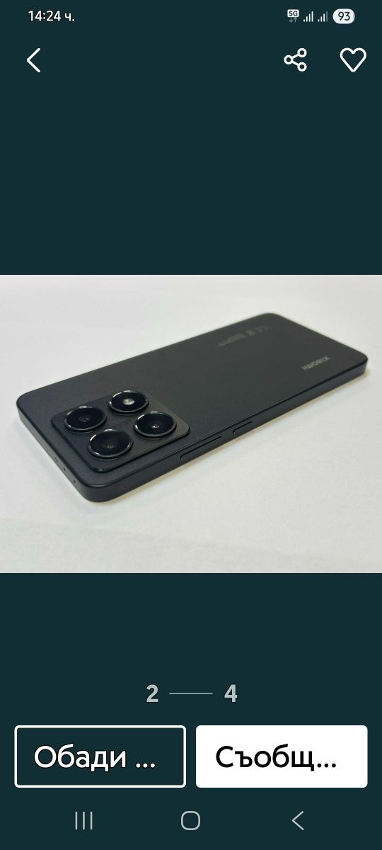 XIAOMI 14T. 256/12+4 като нов