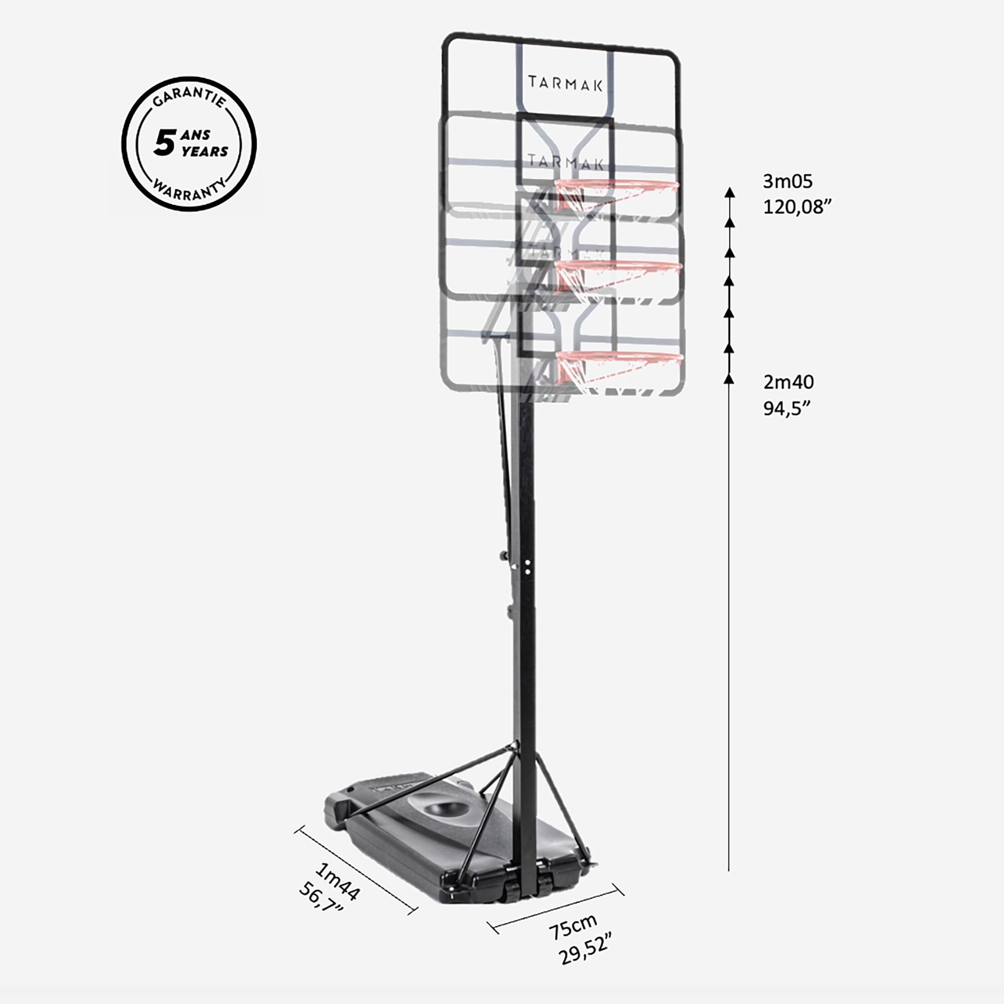 Coș Baschet cu Structură de - produs resigilat (nou) Decathlon
