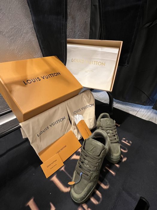 Adidasi Louis Vuitton piele - PREMIUM FULL BOX - Reducere !