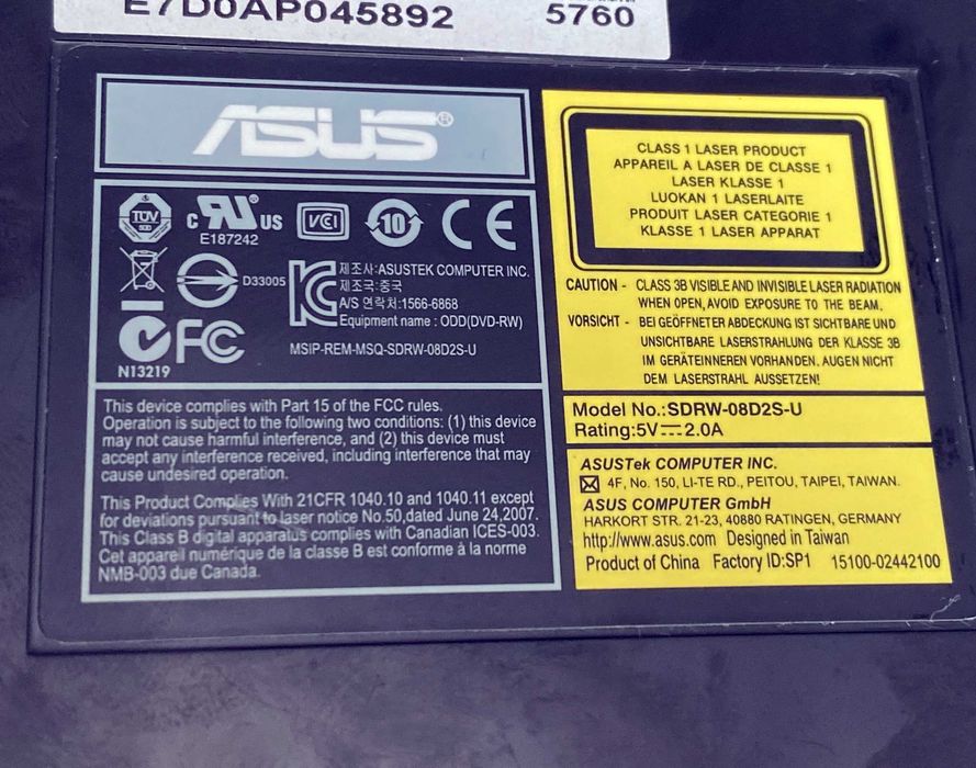 DVD writer extern pe USB - Samsung ASUS LiteON