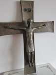 cadou rar bronz masiv 2kg Cruce Crucifix Corpus Christi design Weinert
