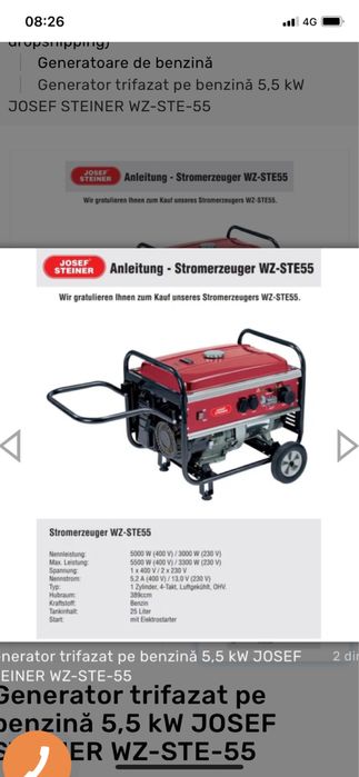 Generator Honda si Lombardini