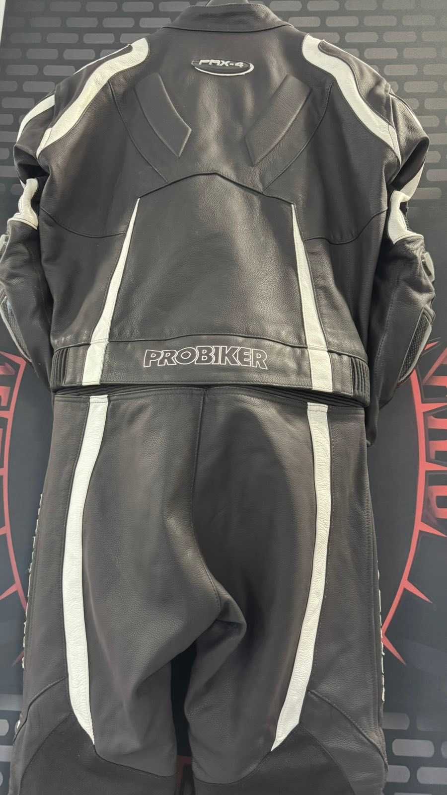 Кожен мото екип Probiker PRX-4 номер 54 на две части
