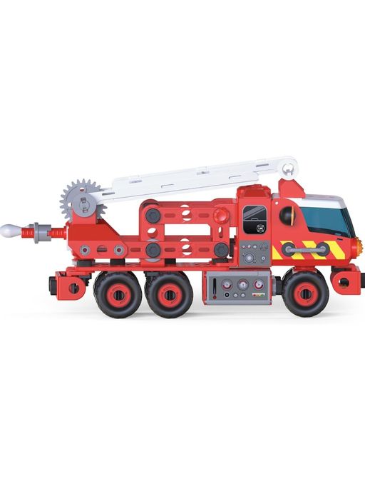 Set de constructie, Spin Master, Camion de pompieri, Multicolor
