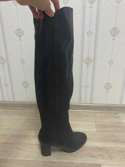 сапоги ботфорты кожа