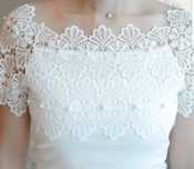 Bluza dama, insertii dantela brodata, new model