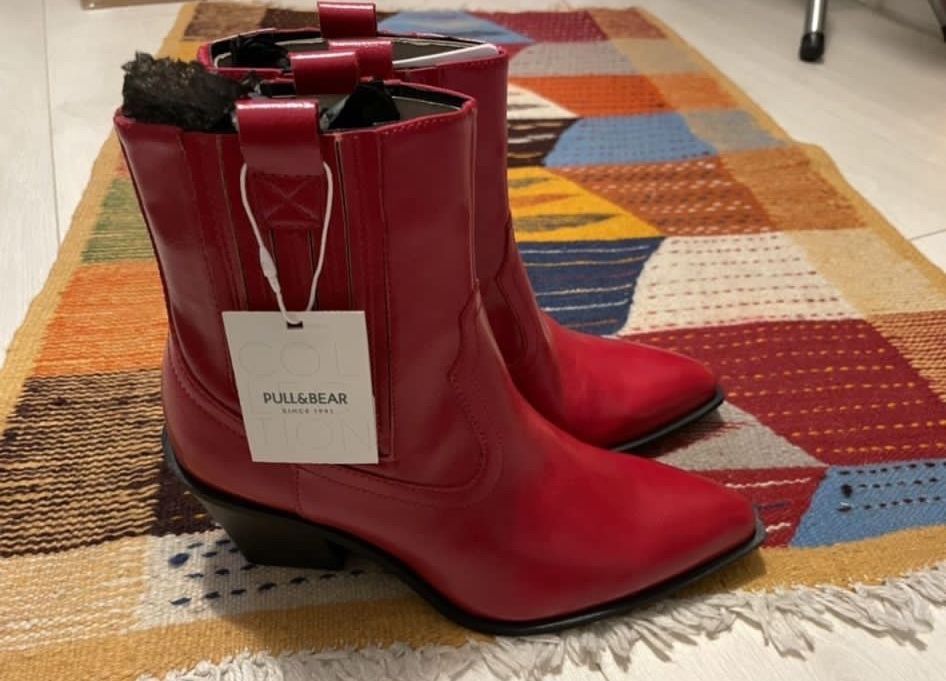 Cizme /ghete cowboy Pull&Bear 37 NOI