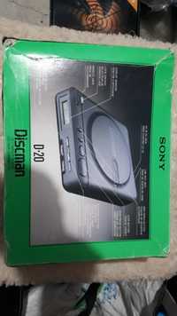 Cd-player Sony D-20 DiscMan Nou Vintage Transport gratuit