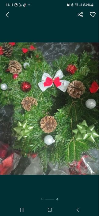 Coronite de sarbatori brad natural