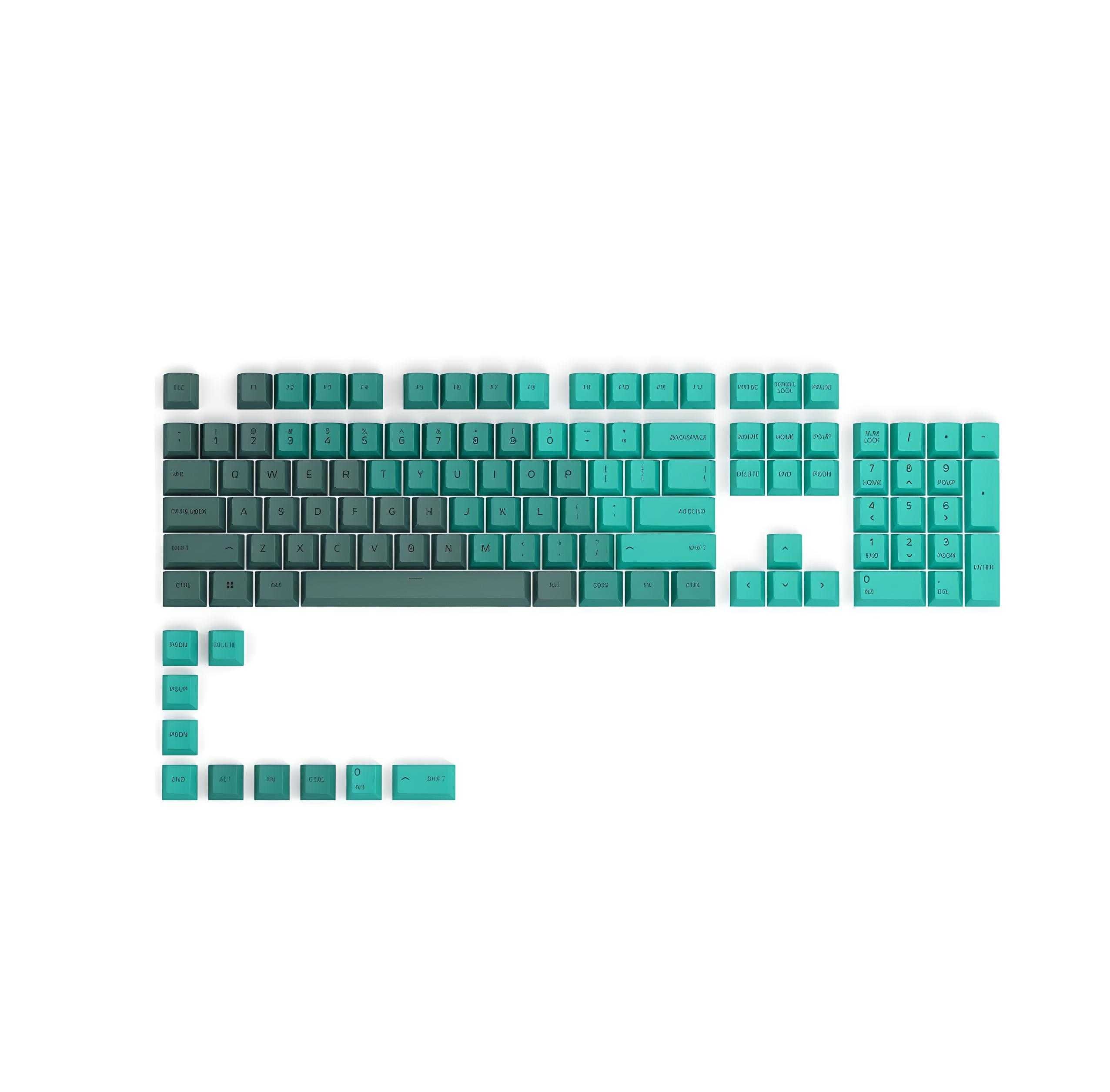 ^ Комплект кейкапов Glorious PBT Rain Forest Keycap