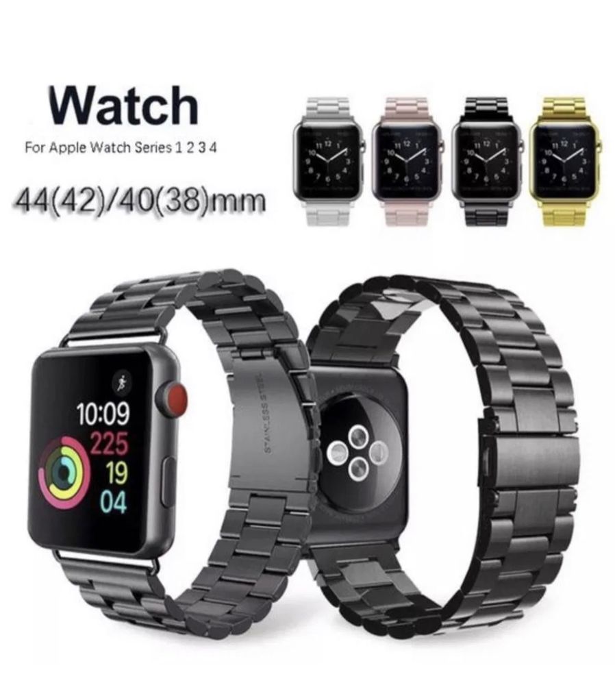 Bratara Apple Watch Stainless Steel Black/Silver/Blue/Rose