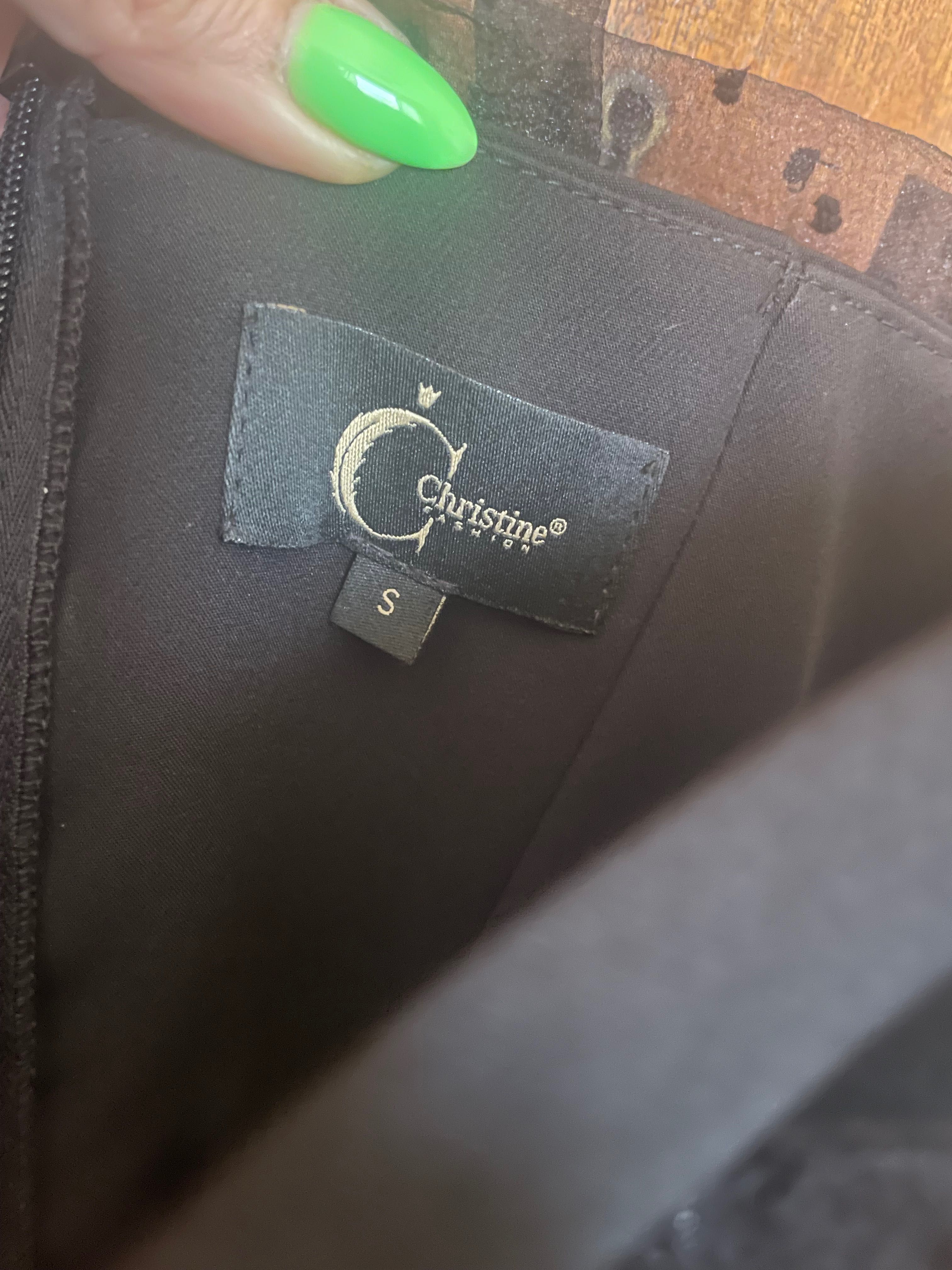 Черна рокля  Christin fashion