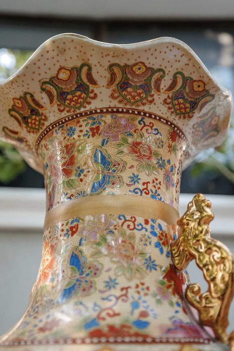 Vaza chinezeasca mare din portelan